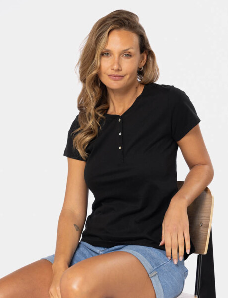 REMERA LISA Negro