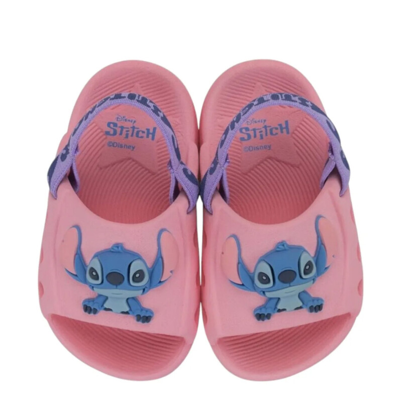 Sandalias Infantiles Disney Slide Baby Rosado - Azul