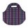 Lunchera de Neopreno Brio Bolso Térmico Bebida Comida c/ Asa Azul Lunares Multicolores
