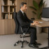 Silla De Escritorio Oficina Sillon Ejecutiva Ergonomica Tapizado Tela Mesh Con Cuero Sintetico Imback Color Negro Silla De Escritorio Oficina Sillon Ejecutiva Ergonomica Tapizado Tela Mesh Con Cuero Sintetico Imback Color Negro