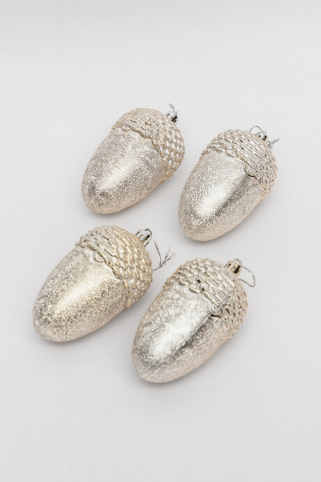 Colgante Esferas Piñas, 4un. Color Unico