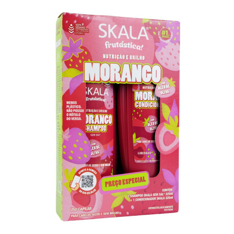 KIT SKALA SHAMPOO 325 ML + ACO 200 ML MORANGO KIT SKALA SHAMPOO 325 ML + ACO 200 ML MORANGO