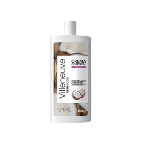 CREMA CORPORAL VILLENEUVE 400 ML COCO HIDR & REVIT PIEL SECA CREMA CORPORAL VILLENEUVE 400 ML COCO HIDR & REVIT PIEL SECA