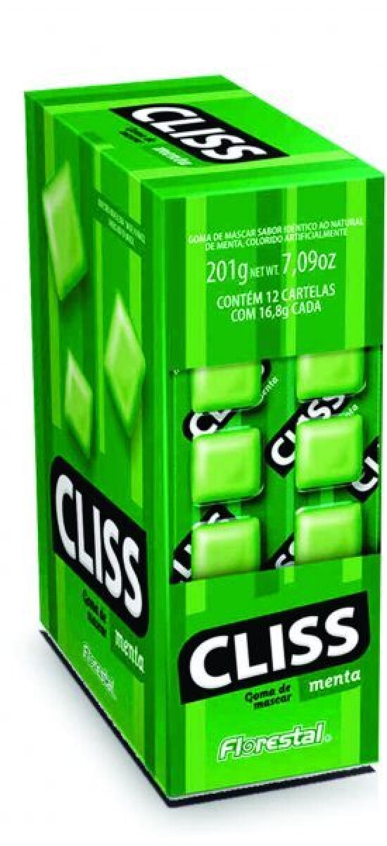 Chicle Cliss x12 - Menta 