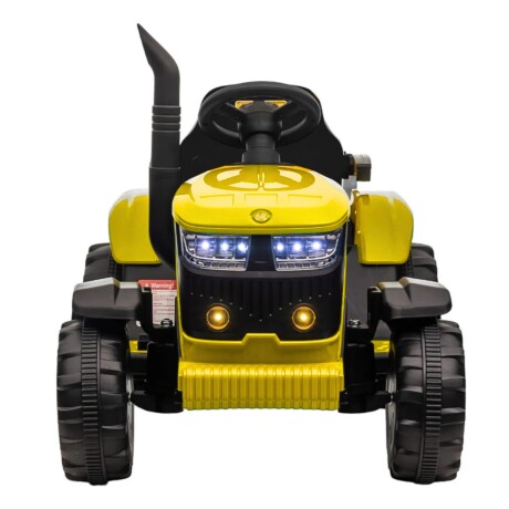Tractor con Remolque Lumax a Batería con Luces, Sonido, MP3 y USB Amarillo