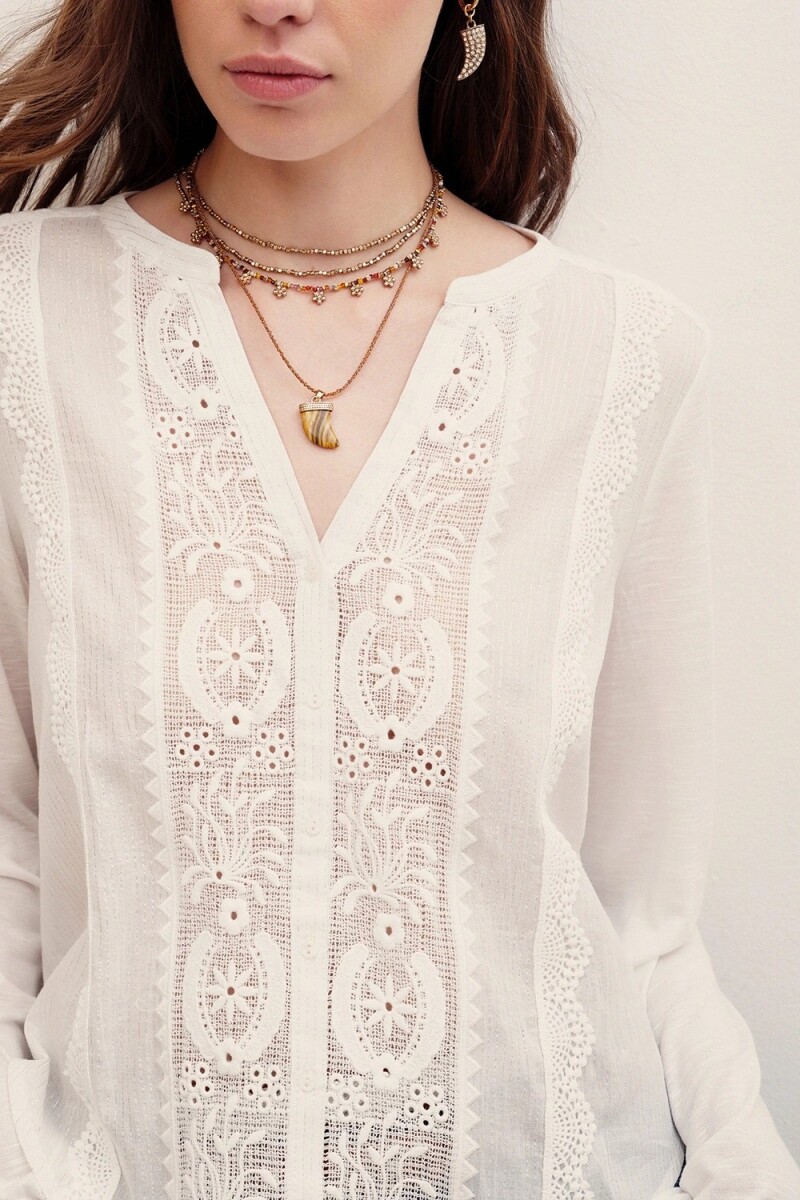 CAMISA AMALITA CADIZ Blanco
