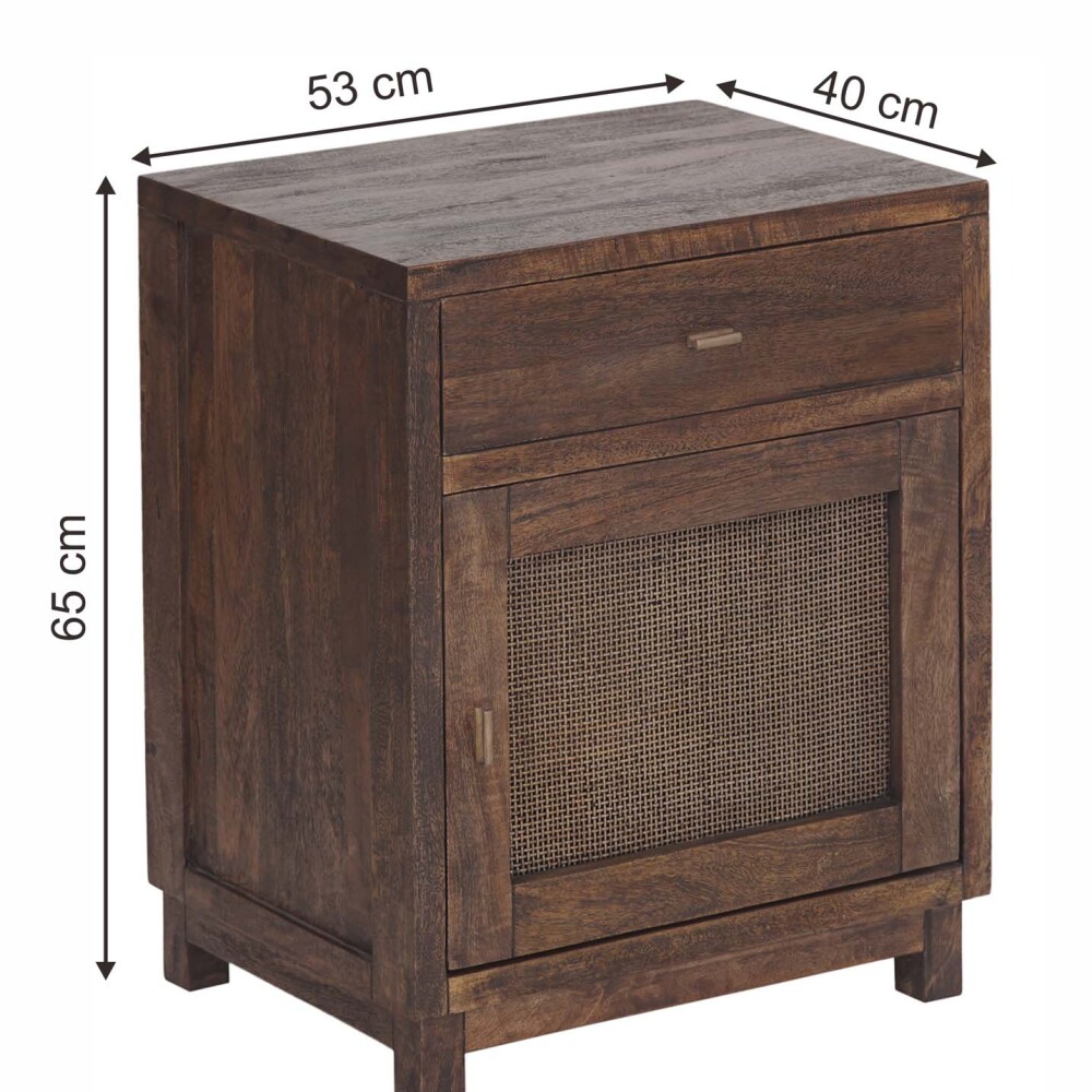 MESA DE LUZ MADERA MARRON AMAN