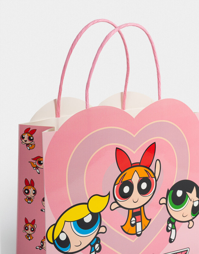 Accesorios Regalos Bolsa De Regalo "chicas Superpoderosas" - Rosa Claro