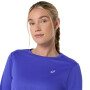Polo Running Asics Silver LS Top Mujer Cobalt Burst