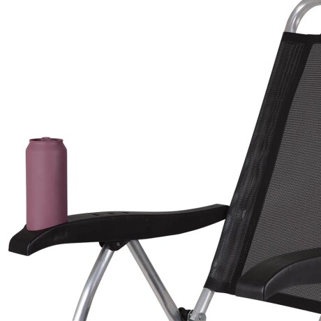 Set x2 Sillas Reclinables 4 posicones aluminio Boreal Mor Negro