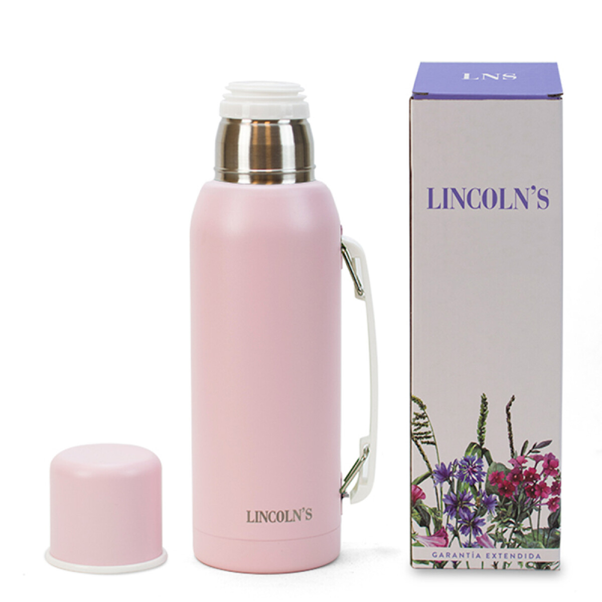 TERMO 1 LITRO ARIES - CORAL PINK GRANEADO FINO — Lincoln's