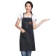 Delantal Unisex y Ajustable Para Chef Estudio Cocina Mesero Negro