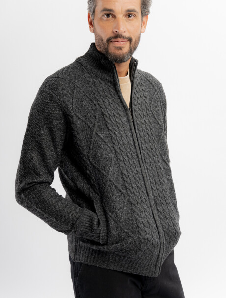 Campera tejida Ombu gris
