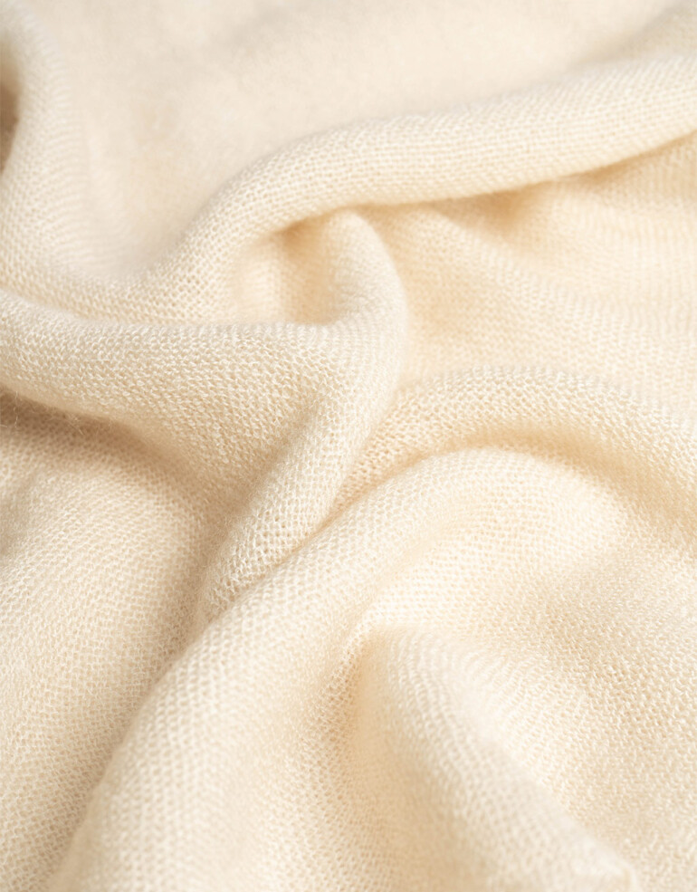 Bufandas Special Price Bufanda Con Flecos - Blanco Crudo