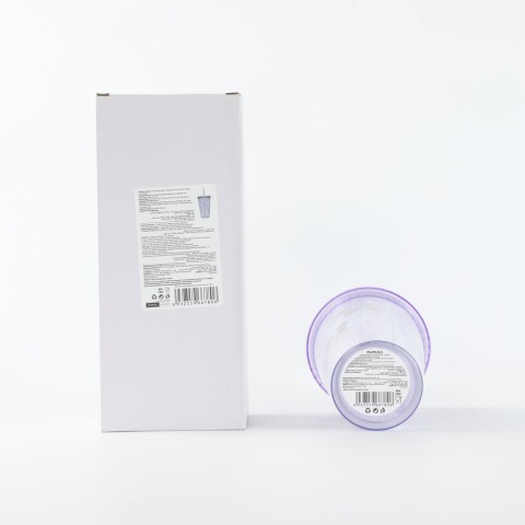 VASO TÉRMICO FLORAL CON TAPA Y SORBETE (500 ML / VIOLETA) VASO TÉRMICO FLORAL CON TAPA Y SORBETE (500 ML / VIOLETA)