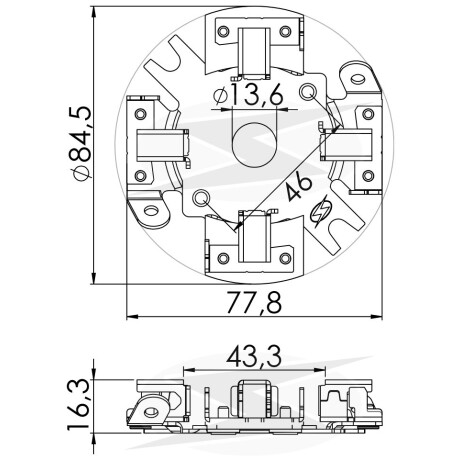 PORTA CARBONES FIAT SIST.BOSCH UNO CHEVETTE C/ CARBONES 7X10X18 UNIFAP PORTA CARBONES FIAT SIST.BOSCH UNO CHEVETTE C/ CARBONES 7X10X18 UNIFAP