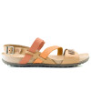 Sandalias Country Trias Cruzadas de Mujer - 36746 Marron Claro-naranja