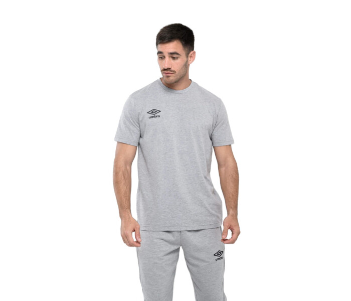 Remera Basik Gris/Melange/Negro