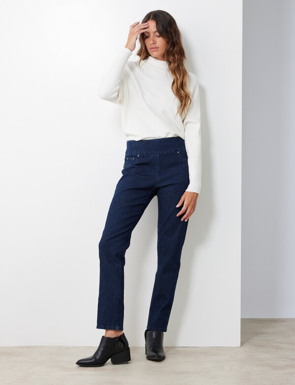 Jegging Pretina Ancha JEAN OSCURO