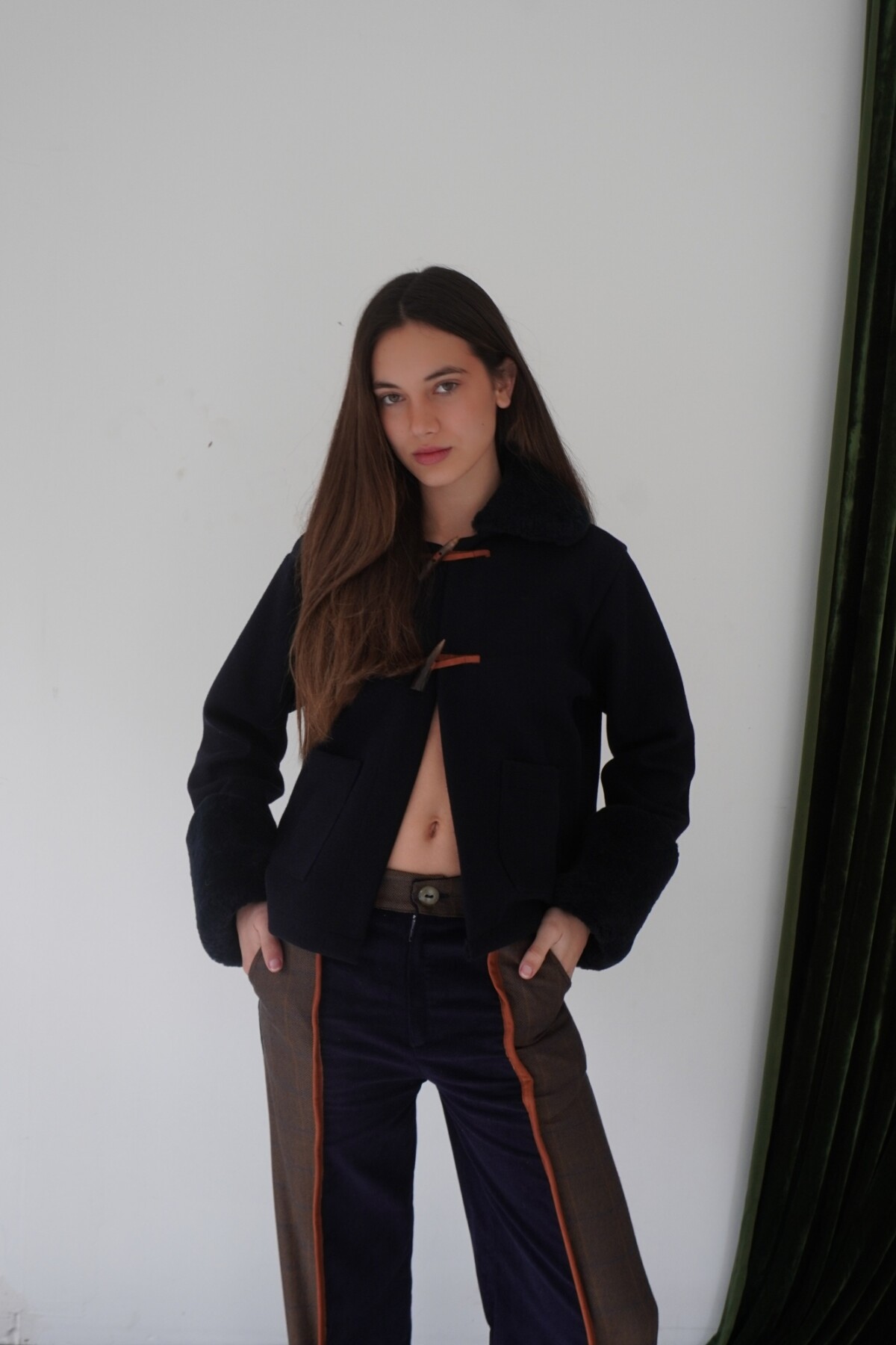 Campera New Jersey Base Azul / Corderito Azul