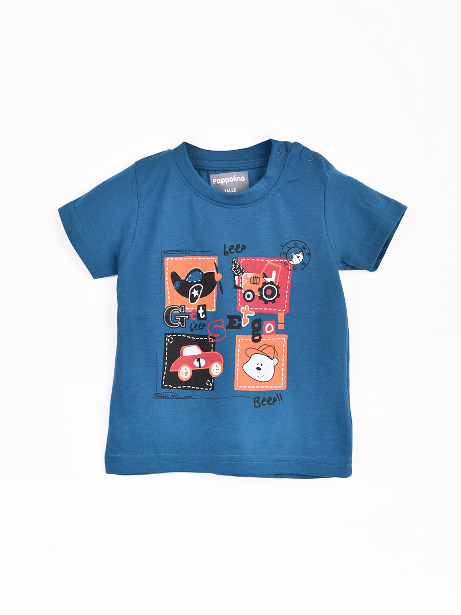 REMERA POLONIO - AZUL 