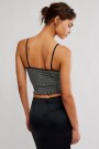 SNAP INTO IT HENLEY CROP Negro