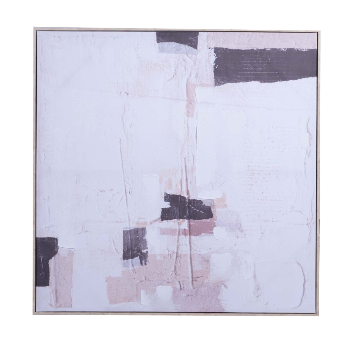 CUADRO 100X100CM - PAPEL NATURAL-BEIGE MOTION II 