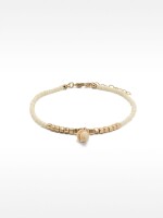 Pulsera Con Colgante De Concha blanco