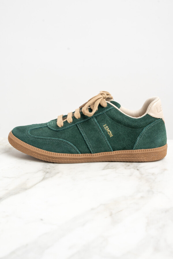 Zapatilla Gamuza Verde