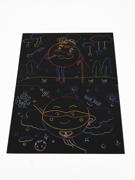 TARJETAS RASPABLES NEGRO