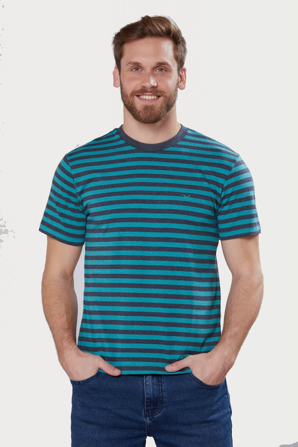 REMERA RAYADA Verde