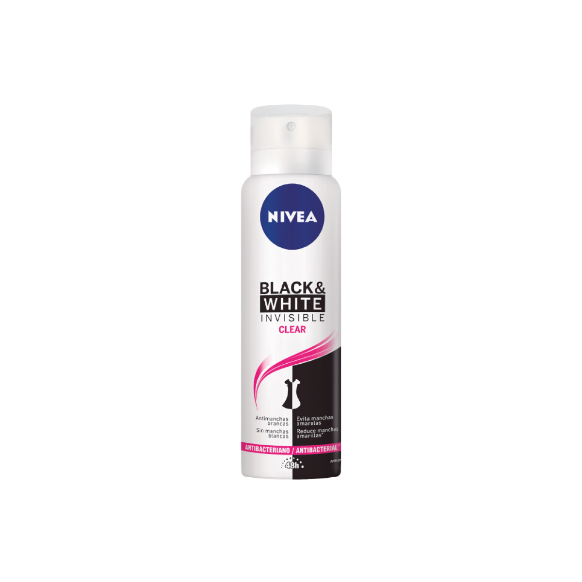 Desodorante Nivea Black & White Clear 150ml 