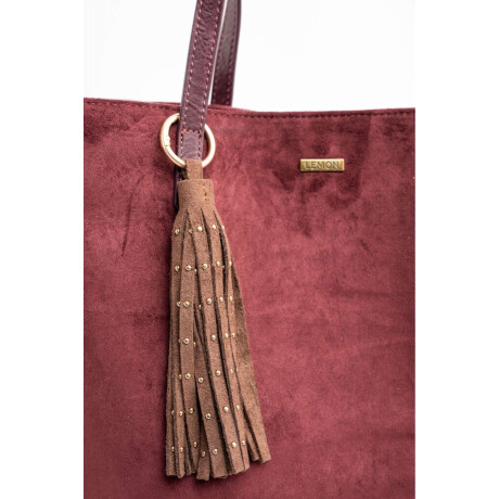 Charm Flecos Y Tachas Gamuza Vegana Chocolate