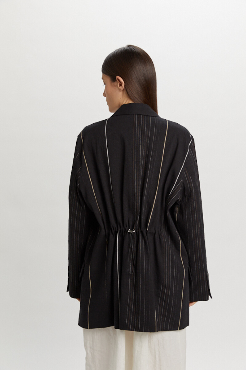 CHAQUETA FITTABLE Negro