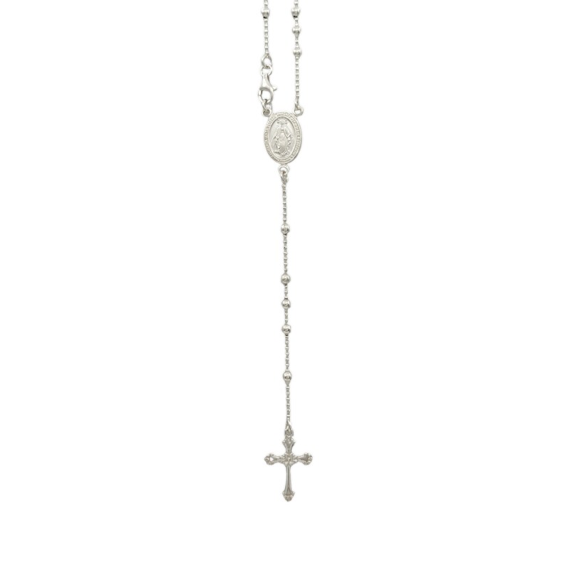 Rosario Virgen Milagrosa - Plata 925 - Sin Piedra - RO3007 sinpiedra
