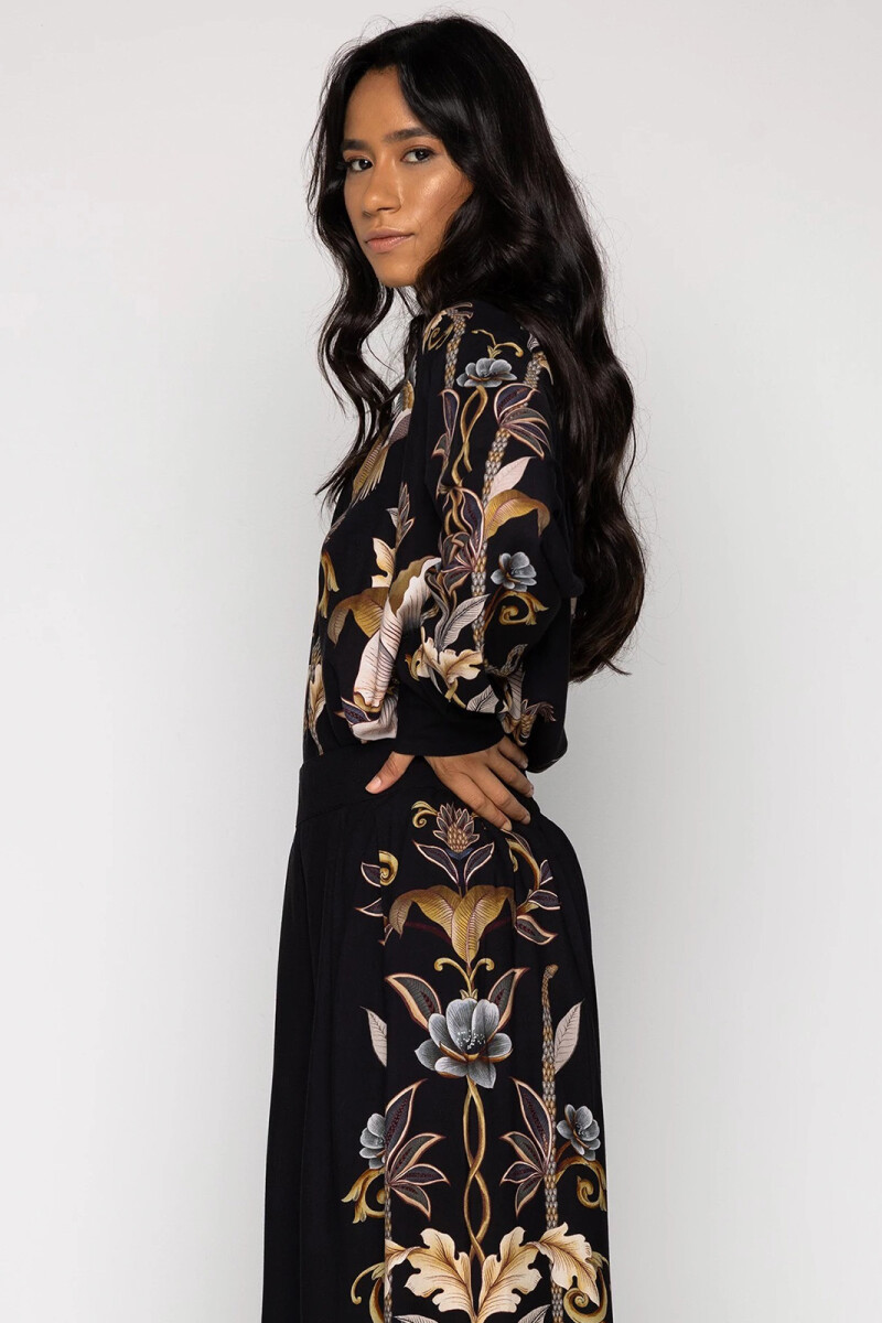 PANT JARDIN REAL Negro