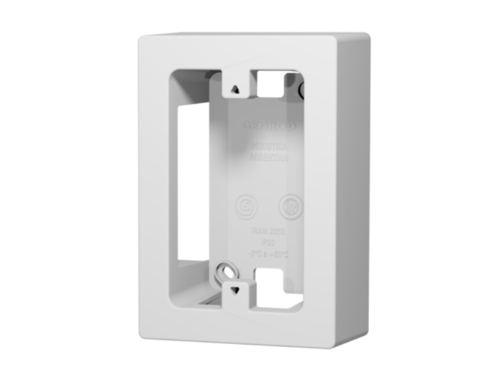 CAJA EXT. PLASTICA P/CABLECANAL 10X5CM ALTA BLANCO 