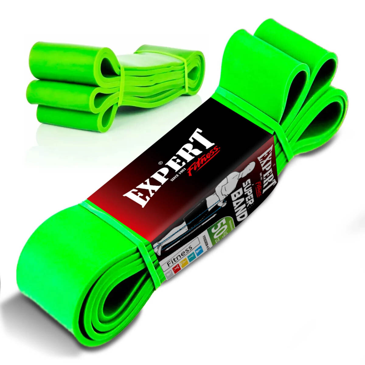 Super Band Profesional 45mm Entrenamiento Fitness Gym - Verde 