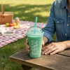 Vaso con tapa y sorbete 450 ml QLUX IDEAS Vaso con tapa y sorbete 450 ml QLUX IDEAS