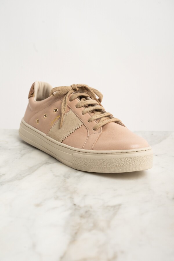 Zapatilla Cuero Rosa Viejo