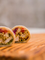Mini wraps de pollo o cerdo feteado Mini wraps de pollo o cerdo feteado