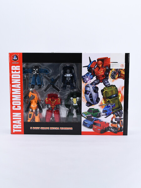 ROBOT DE TRANSFORMER SET x 5 ROJO (V)