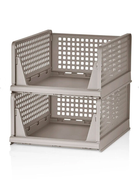 ORGANIZADOR 3 NIVELES CON RIELES BEIGE