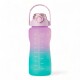 Pack De 3 Botellas De Agua Motivacional Gym Lila