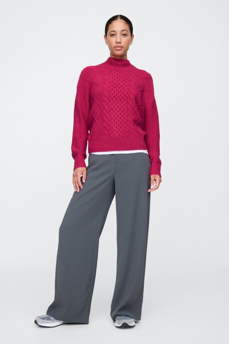 Buzo Polera Ochos Mujer Vivacious Pink 19-2045