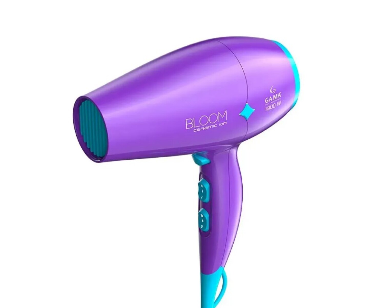Secador De Pelo Gama Italy Diamond Bloom Violeta 2200W Ion Profesional Anti Frizz 