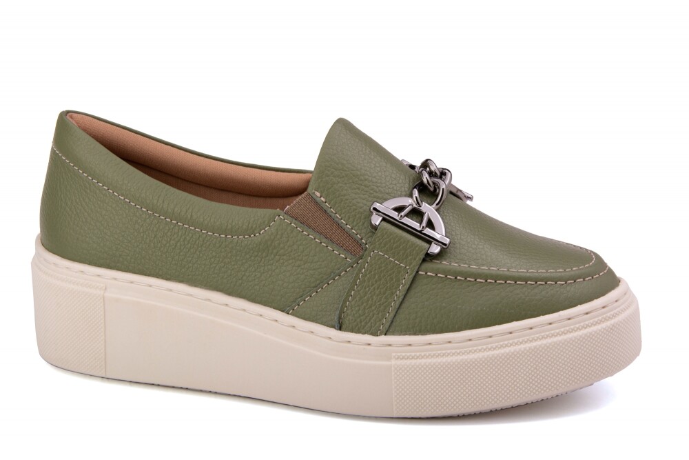 ZAPATO JULIA HEBILLA 27140 floater-oliva