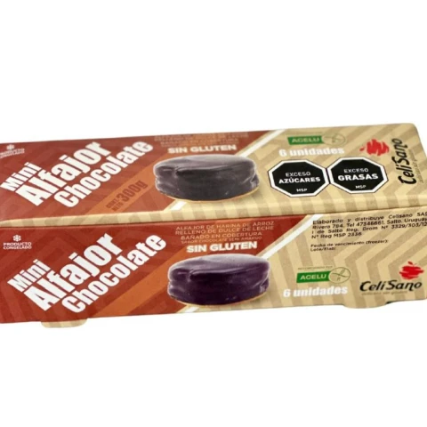 Mini Alfajores de Chocolate Celisano X6 Unidades Mini Alfajores de Chocolate Celisano X6 Unidades