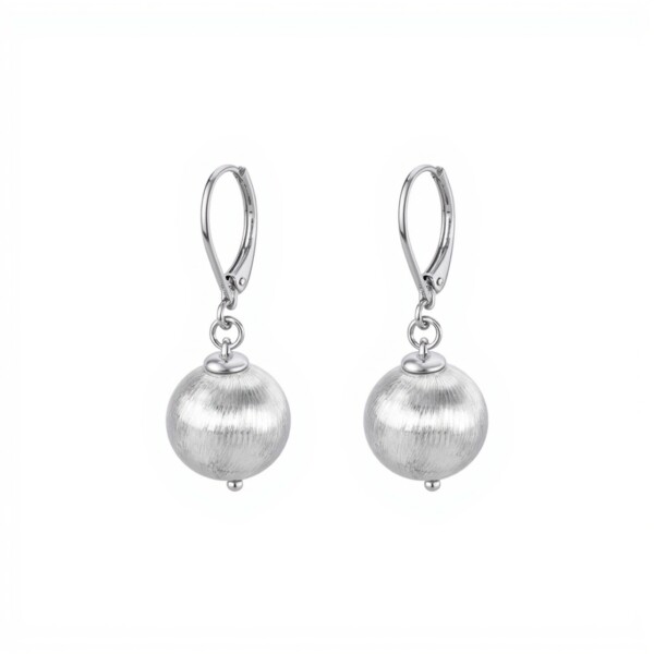 Caravanas Colgante Bola-Plata 925-Sin piedra-CA3871 sinpiedra