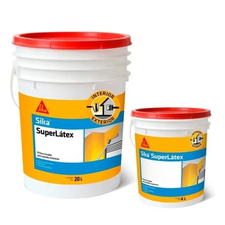 Pintura Lavable Antihongos Superlátex Sika 20 x 4 lt Blanca Pintura Lavable Antihongos Superlátex Sika 20 x 4 lt Blanca